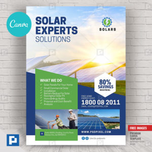 Solar Company Canva Flyer