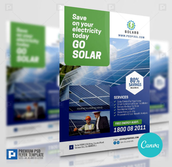 Solar Energy Canva Flyer