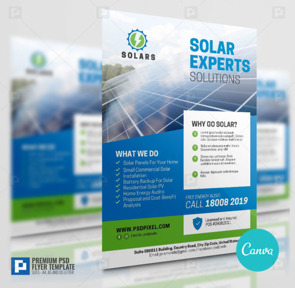 Solar Solutions Canva Flyer