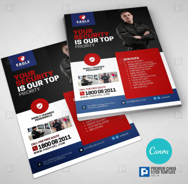 Private Security Canva Flyer