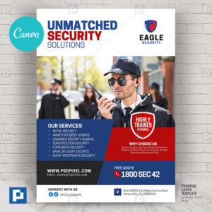 Security Company Canva Flyer