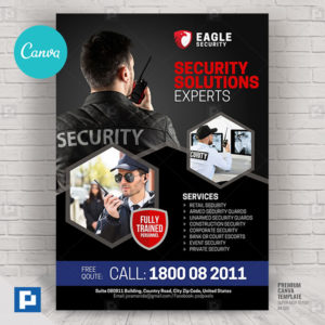 Security Services Canva Flyer