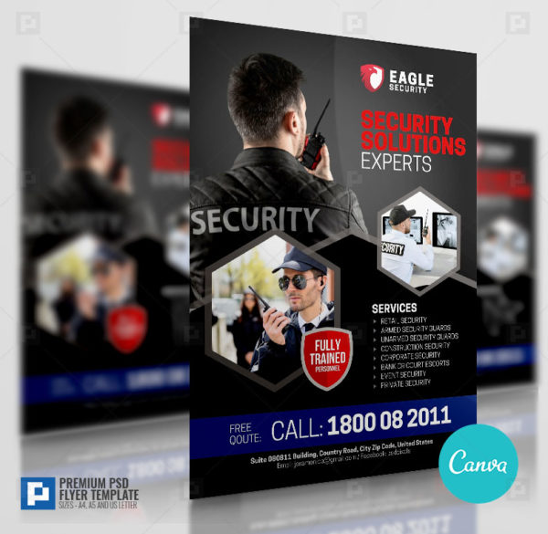 Security Services Canva Flyer