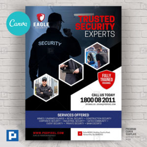 Security Services Company Canva Flyer