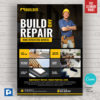 Construction and Renovation Services Canva Flyer