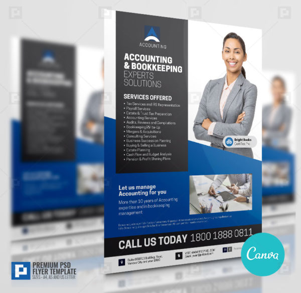 Accounting Company Services Canva Flyer