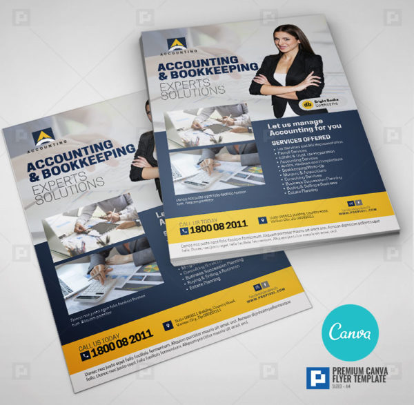 Accounting Sales and Tax Services Canva Flyer