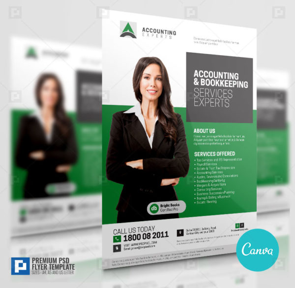 Accounting Services Promotional Canva Flyer