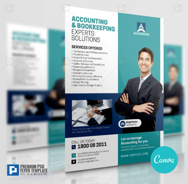General Accounting Services Canva Flyer