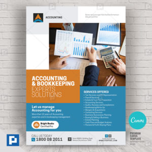 General Accounting and Bookkeeping Canva Flyer
