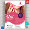 Nail Art Salon Canva Flyer,