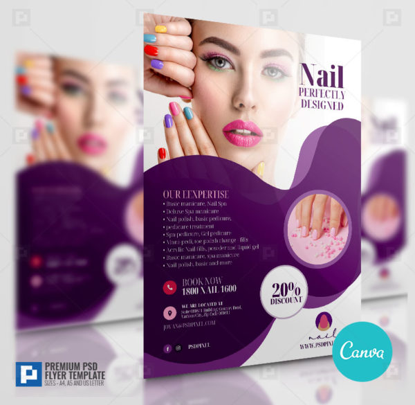 Nail Salon Creative Canva Flyer