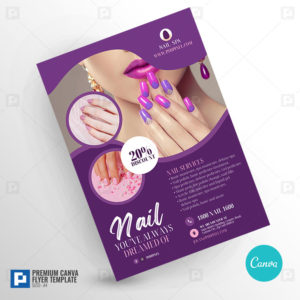 Nail Salon Promotional Canva Flyer