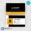 Construction Services Canva Business Card 12