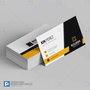 Construction Services Canva Business Card 03
