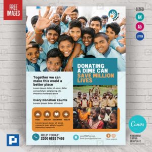 Charity Foundation Canva Flyer