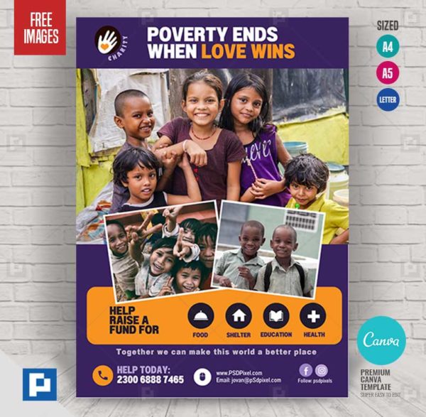 Charity Program Canva Flyer