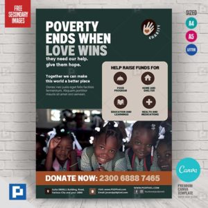 Fundraising and Canva Charity Flyer