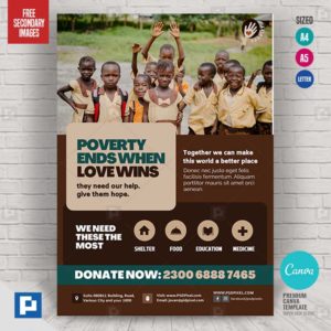 Fundraising for Charity Canva Flyer